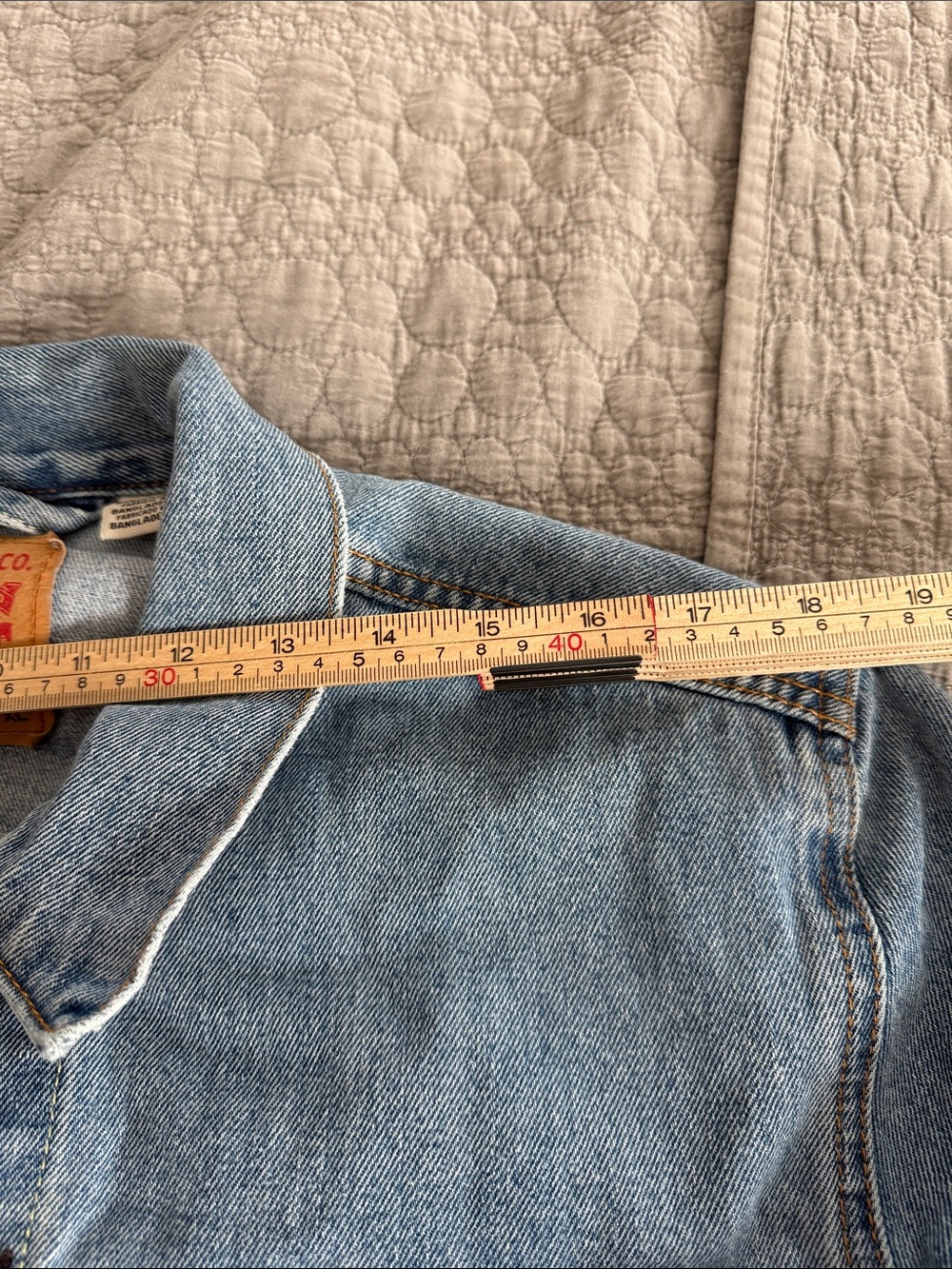 Levi's Men's XL Light Wash Denim Trucker Jean Jacket Classic Button Front - Picture 10 of 13